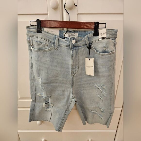 Judy Blue Pants - Judy Blue High-Rise Distressed Shorts